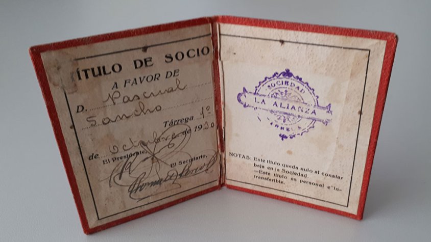 Carnet de Pascual Sancho que va permetre identificar-ne el cos