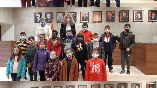 Visita dels alumnes de 3r de l'escola Macià Companys