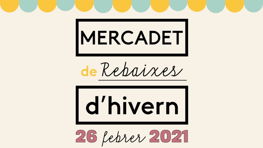 Cartell del Mercadet de les Rebaixes d'hivern 2021