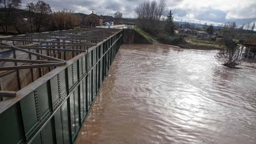 Amb el Glòria, l’aigua va pujar 1,5 metres, fins al pont de Ferro