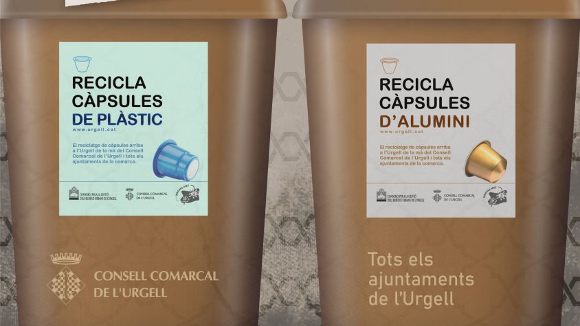 Els contenidors que hi haurà als ajuntaments per dispositar les càpsules