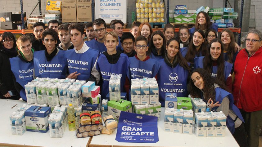 Infants que aquest dilluns han participat en les tasques de classificació