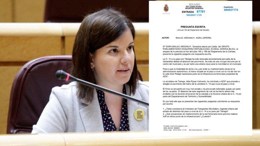 La imatge amb la qual ERC va compartir la informació