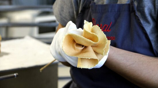 Detall d'una rosa de galeta