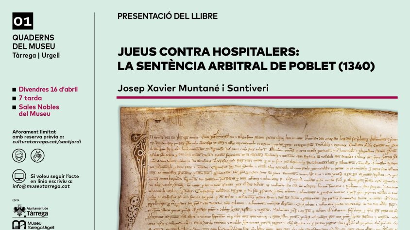 El cartell de la presentació del primer llibre de la col·lecció del Museu