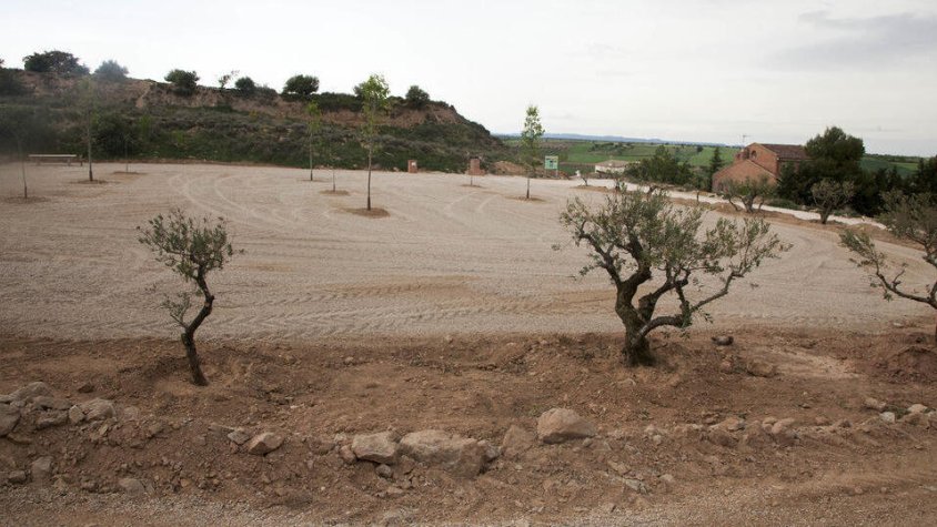 Imatge de l'àrea per a autocaravanes a Preixana