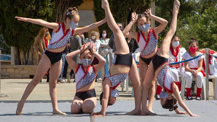 Una de les actuacions que es van fer ahir al parc de Sant Eloi