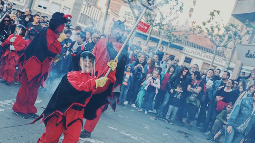 Imatge d'arxiu d'una actuació dels Diables Infantils de BAT