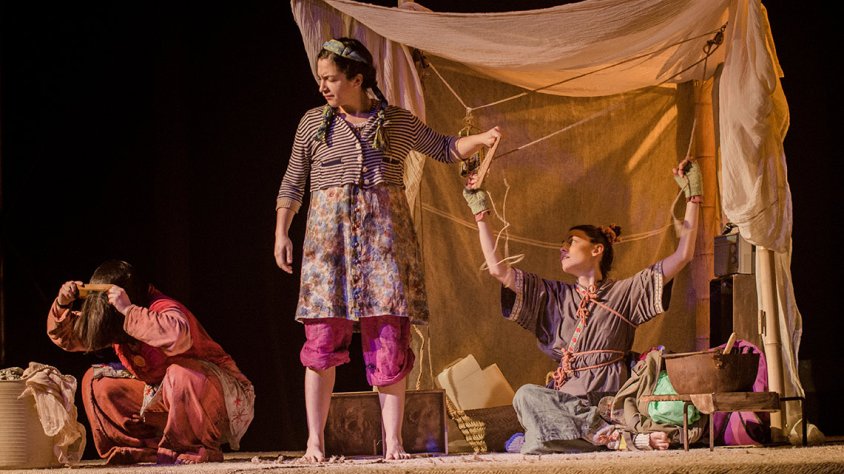 Imatge de l'espectacle 'Camí a l'escola'