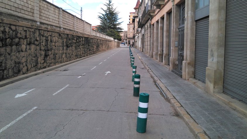 L'aspecte que té el vial actualment