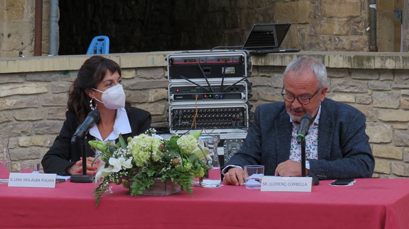 Llorenç Corbella va pronunciar el pregó a la plaça dels Comediants