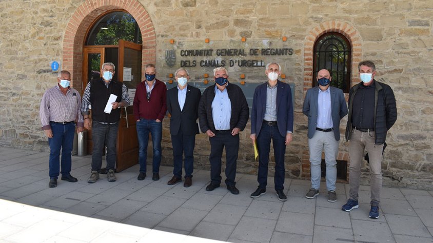 La Comunitat de Regants del Canal d'Urgell i l'IRTA reforcen vincles