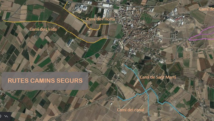 Bellpuig vigila els camins perquè la població practiqui esport de manera segura