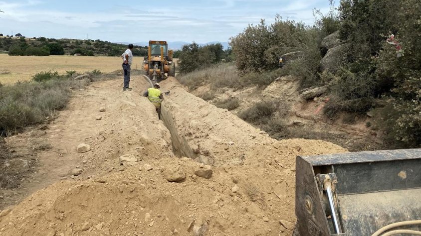 Comencen per fi les obres per a la portada d'aigua de boca a través del Segarra-Garrigues