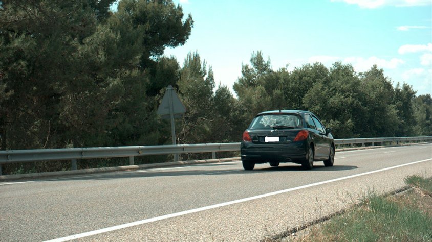 Enxampat circulant a 181 km/h per la C-14 a Ciutadilla