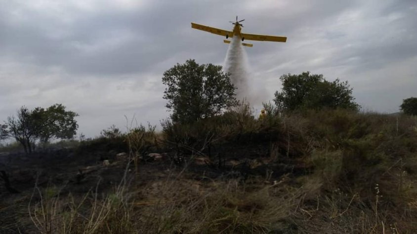 Alarma per quatre incendis de vegetació agrícola en tres dies