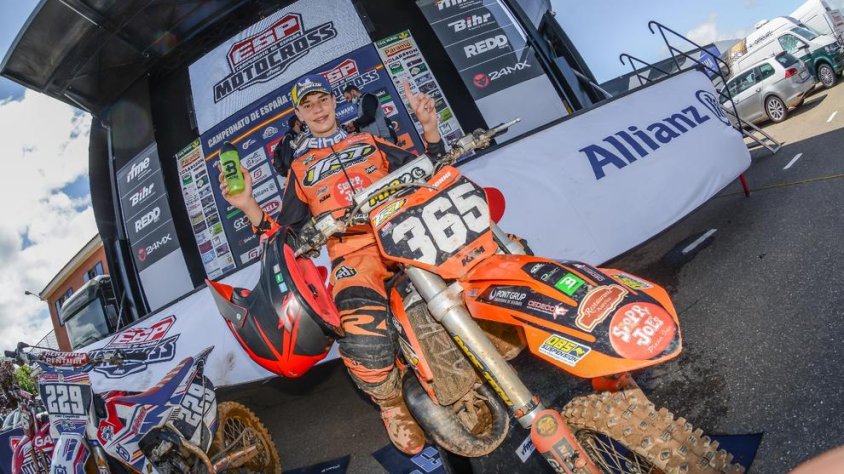 Adrià Monné, campió d'Espanya de 125