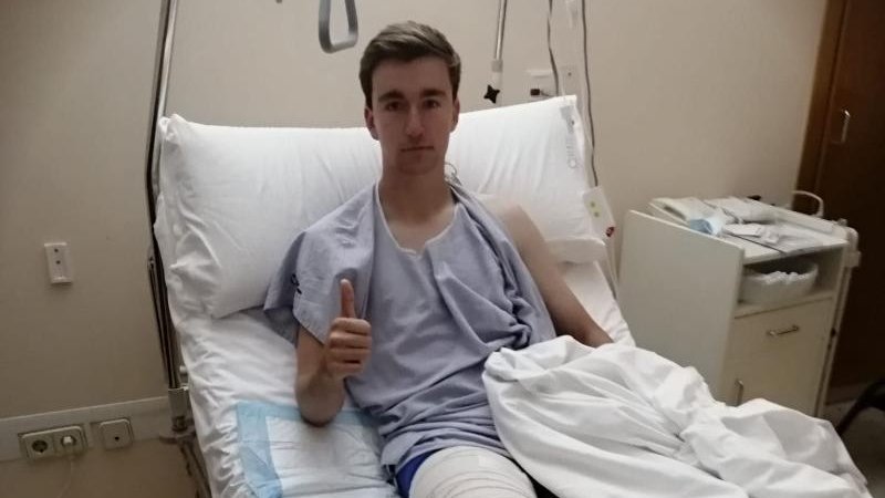 El defensa de la UE Tàrrega Eric Miret passa per quiròfan