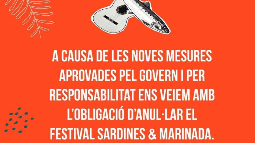 El Grup Alba cancel·la el Sardines  & Marinada a causa de la pandèmia