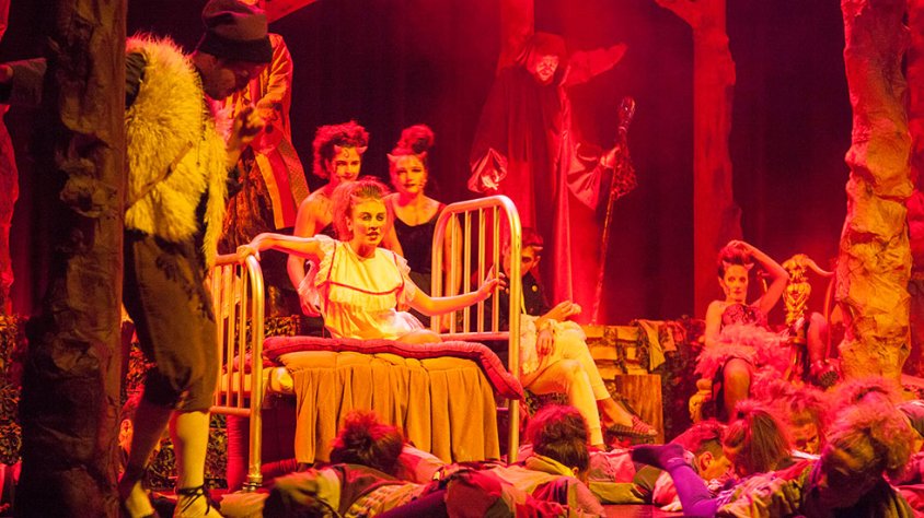 Imatge de la primera representació d'Els Pastorets de Tàrrega'