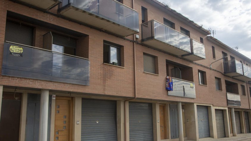 Les cases adossades que han estat okupades.