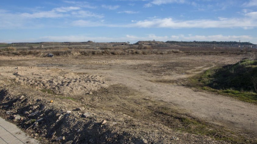 Els terrenys on s'instal·larà el jardí botànic