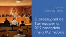 Obrim 'Crònica Local' amb el pressupost de l'ajuntament de Tàrrega
