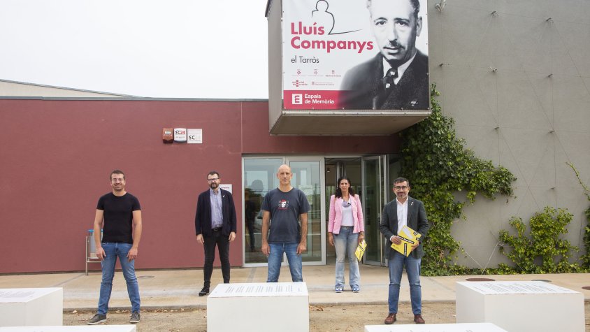 Visita dels republicans de Sabadell a l'Espai Lluís Companys