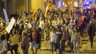 Unes 200 persones es manifesten a Tàrrega per commemorar el 4t aniversari de l'1-O