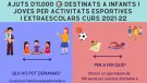 Bellpuig convoca de nou ajuts per a activitats extraescolars