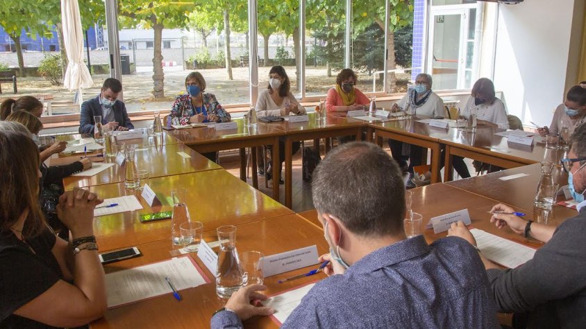Un moment de la reunió al Casal Cívic