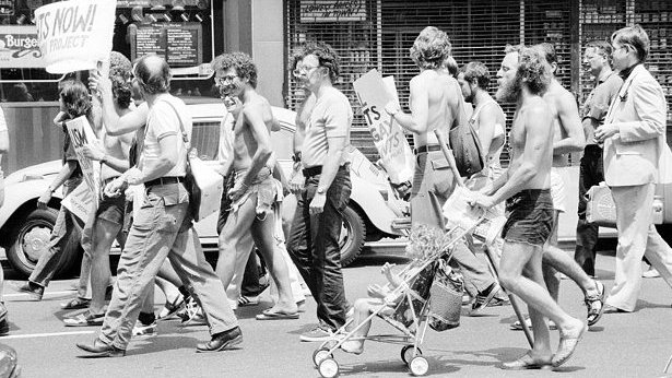 Manifestació pels drets dels homosexuals a NY, 1976
