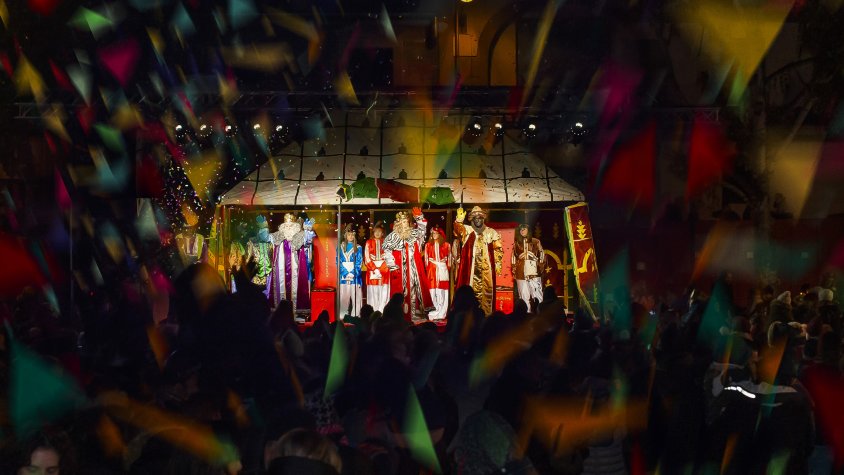 Imatge d'arxiu de la cavalcada de Reis a Tàrrega