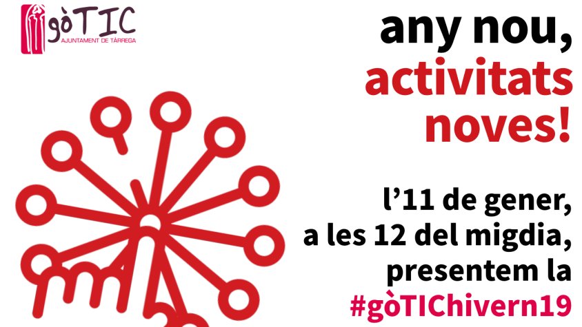 El cartell que anunciava la presentació de les activitats d'hivern del GòTIC