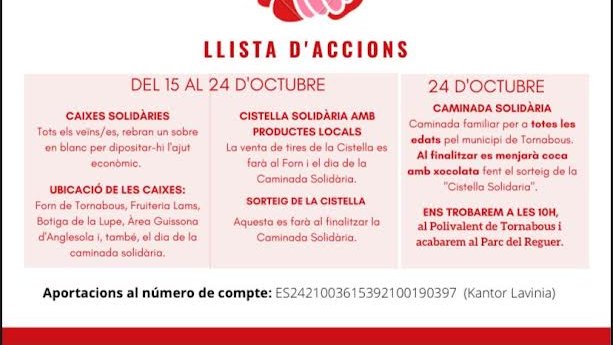 Cartell de les activitats