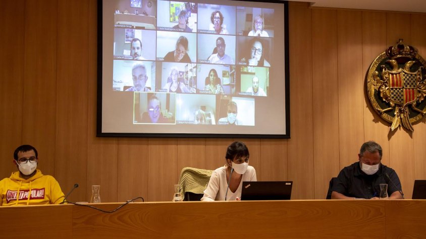 Intervenció de Teresa Sala (a la pantalla)