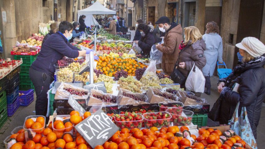 Imatge d'arxiu del mercat setmanal