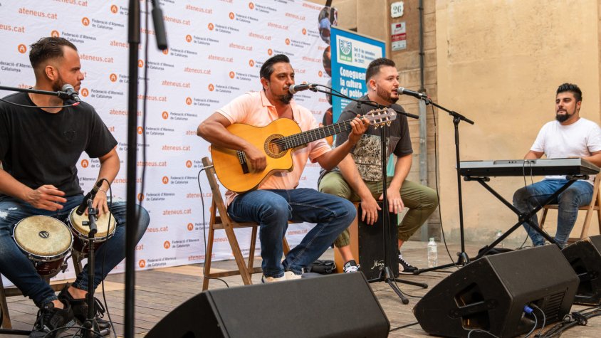 Imatge d'arxiu del taller de percussió flamenca