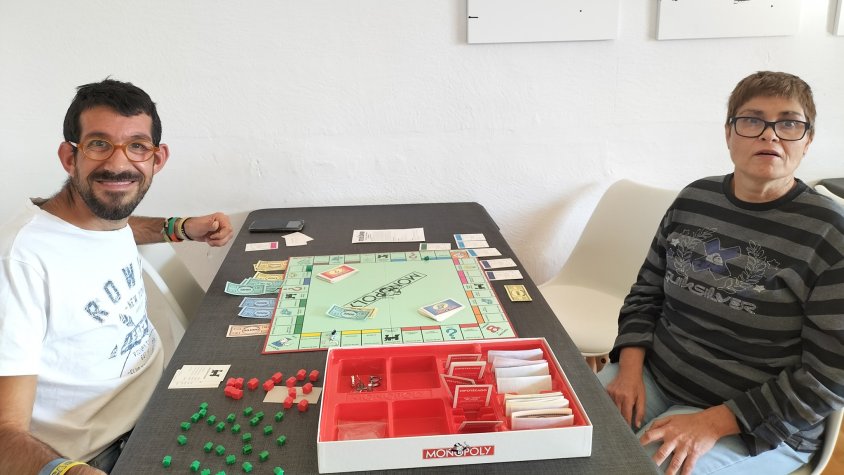 Imatge de la primera estada a Cal Carreter coincidint amb la Fira del Torró