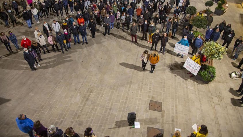 La concentració a Tàrrega