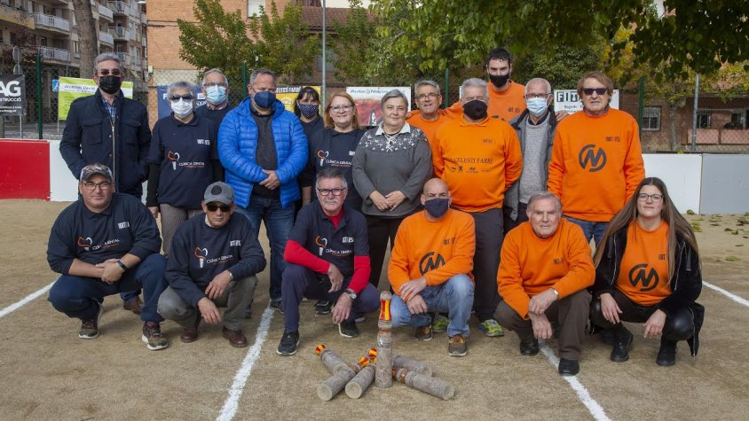 Imatge amb què s'ha oficialitzat l'estrena de les noves pistes de bitlles