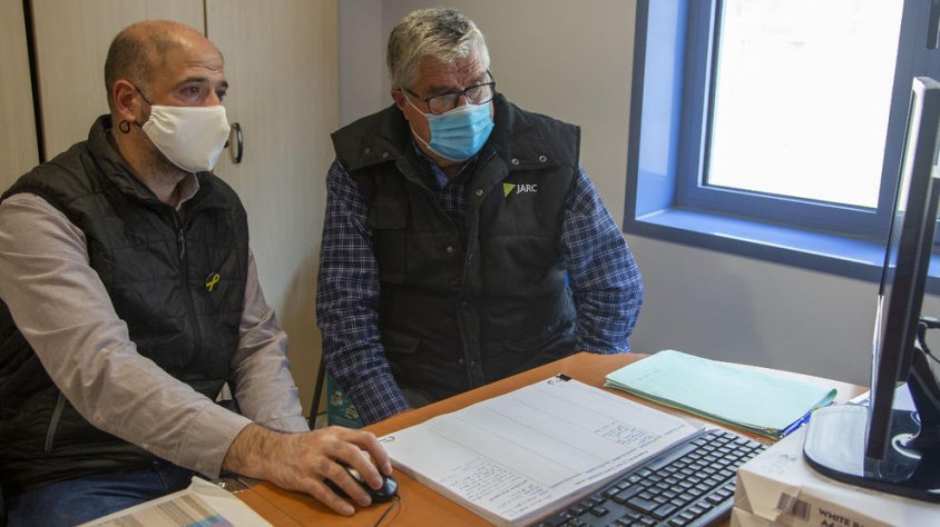 Gordó i Jové consultaven el banc de terres encara en fase de proves la setmana passada