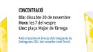 L'exconseller Jordi Turull participarà dissabte a la concentració mensual de l'ANC a Tàrrega 
