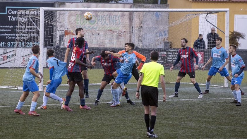 Un moment del partit