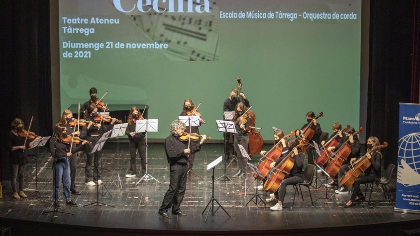 Un moment del concert de Santa Cecília Tàrrega