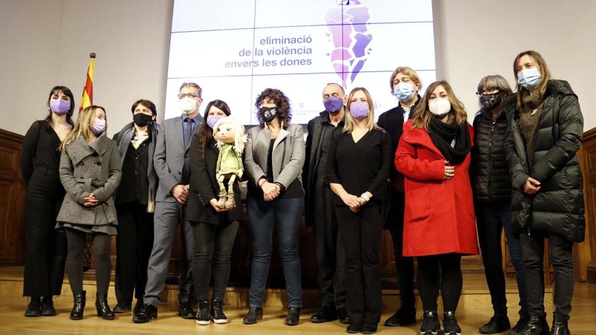 Lectura del manifest amb Festuc Teatre i les autoritats a Lleida