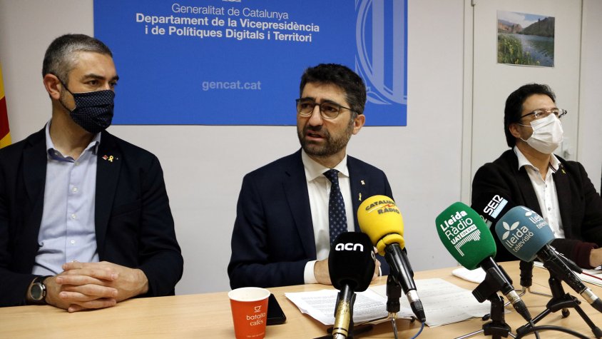 Puigneró en roda de premsa a Lleida