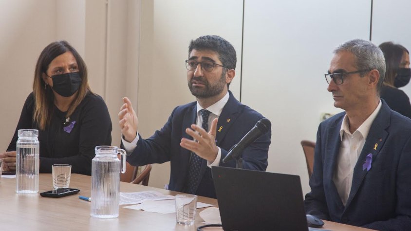 Puigneró en una reunió amb alcaldes a Anglesola