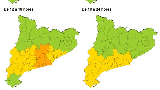 Previsió de fort vent a partir de la matinada