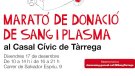 Tàrrega acollirà una nova edició de la Marató de Donació de Sang el divendres 17 de desembre 